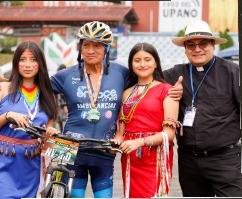 Momento de la edición anterior de la Vuelta Ciclística Voz del Upano 3